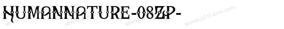 Humannature-08ZP字体转换