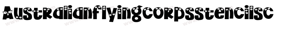 Australianflyingcorpsstencilsc-A4Zp字体转换