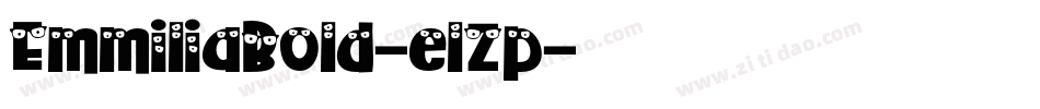 EmmiliaBold-elZp字体转换