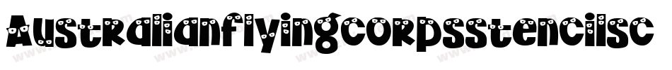 Australianflyingcorpsstencilsc-A4Zp字体转换