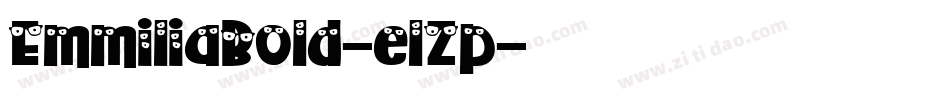 EmmiliaBold-elZp字体转换