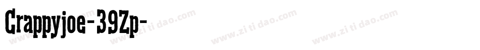 Crappyjoe-39Zp字体转换