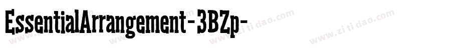 EssentialArrangement-3BZp字体转换