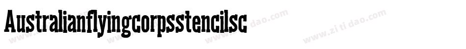 Australianflyingcorpsstencilsc-A4Zp字体转换
