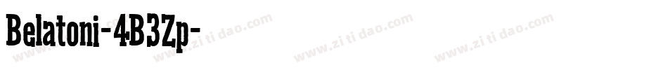 Belatoni-4B3Zp字体转换
