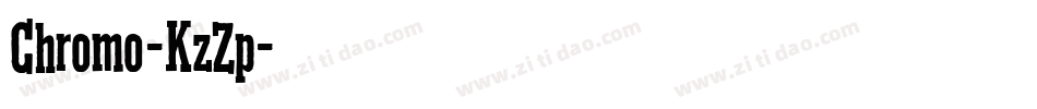Chromo-KzZp字体转换