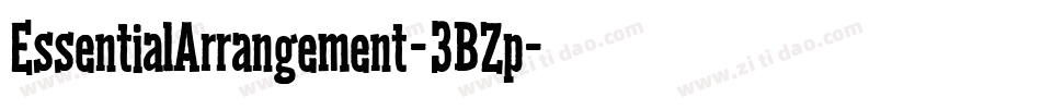 EssentialArrangement-3BZp字体转换