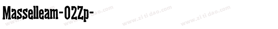 Masselleam-O2Zp字体转换