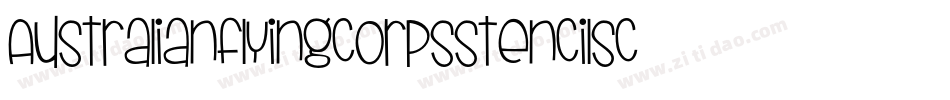 Australianflyingcorpsstencilsc-A4Zp字体转换