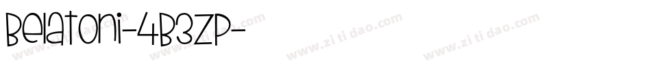Belatoni-4B3Zp字体转换