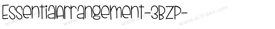EssentialArrangement-3BZp字体转换