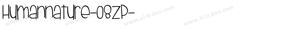 Humannature-08ZP字体转换