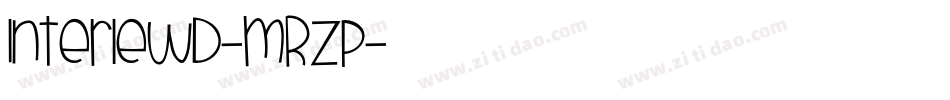 Interlewd-MRZp字体转换