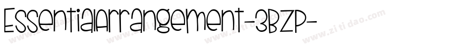 EssentialArrangement-3BZp字体转换