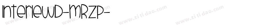 Interlewd-MRZp字体转换