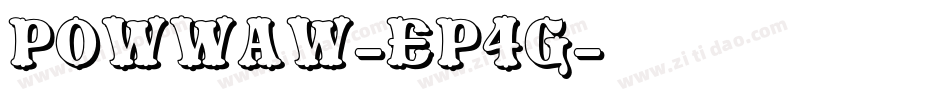 PowWaw-ep4g字体转换