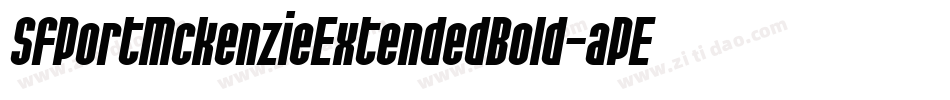 SfPortMckenzieExtendedBold-aPEg字体转换
