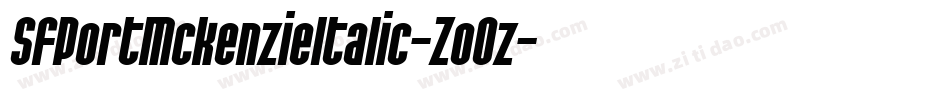 SfPortMckenzieItalic-ZoOz字体转换