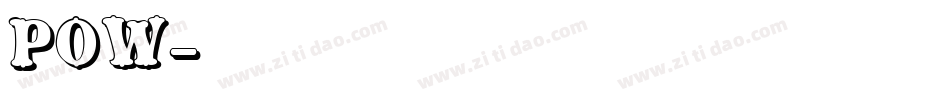Pow字体转换