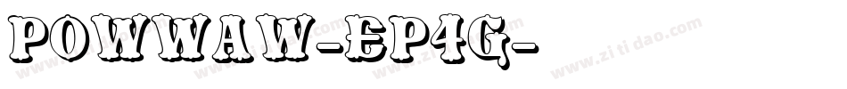 PowWaw-ep4g字体转换
