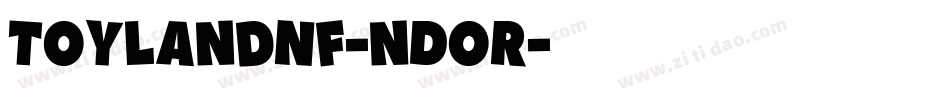 ToylandNf-nDoR字体转换