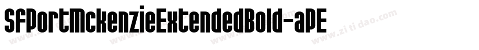SfPortMckenzieExtendedBold-aPEg字体转换
