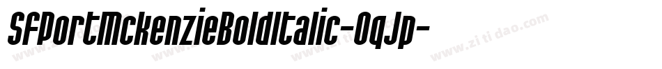SfPortMckenzieBoldItalic-OqJp字体转换