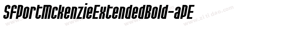 SfPortMckenzieExtendedBold-aPEg字体转换