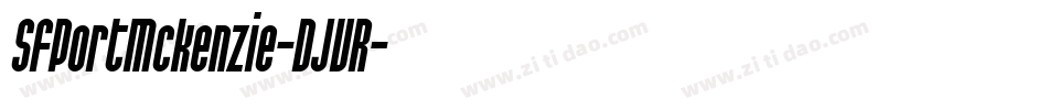 SfPortMckenzie-DJVR字体转换 SfPortMckenzie-DJVR字体转换