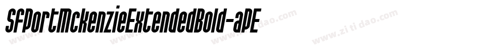 SfPortMckenzieExtendedBold-aPEg字体转换
