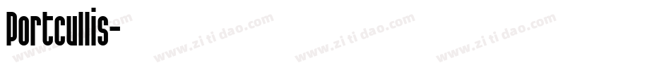 Portcullis字体转换