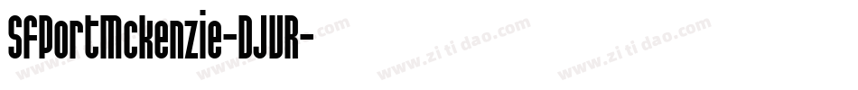 SfPortMckenzie-DJVR字体转换 SfPortMckenzie-DJVR字体转换