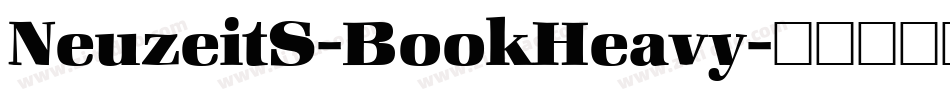 NeuzeitS-BookHeavy字体转换