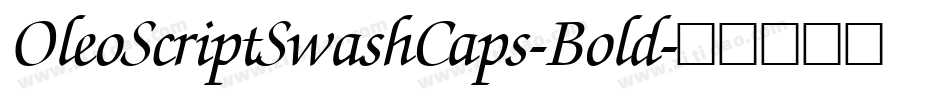 OleoScriptSwashCaps-Bold字体转换