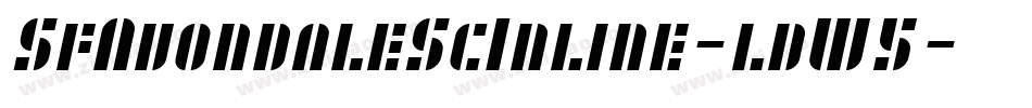 SfAvondaleScInline-ldW5字体转换