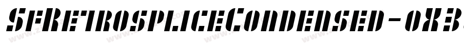 SfRetrospliceCondensed-oX3o字体转换 SfRetrospliceCondensed-oX3o字体转换
