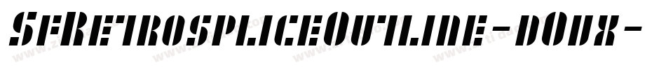SfRetrospliceOutline-dOvx字体转换