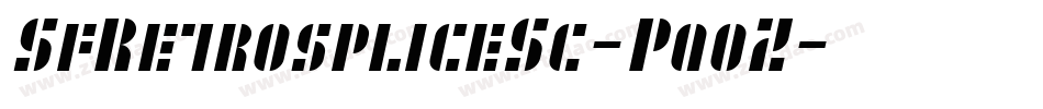 SfRetrospliceSc-PqoZ字体转换