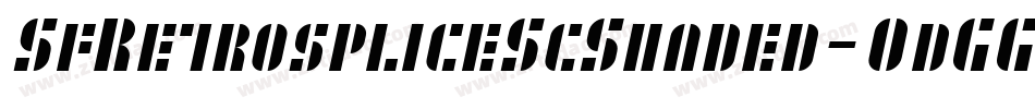 SfRetrospliceScShaded-0dGG字体转换