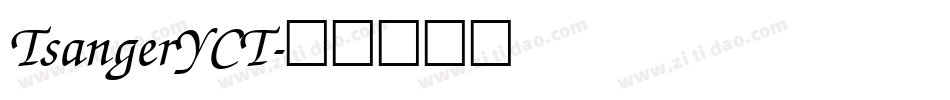 TsangerYCT字体转换