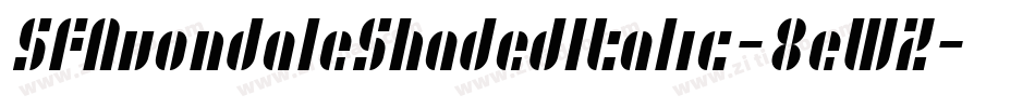 SfAvondaleShadedItalic-8eWZ字体转换 SfAvondaleShadedItalic-8eWZ字体转换
