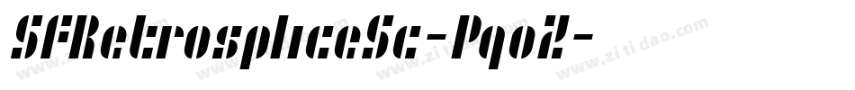 SfRetrospliceSc-PqoZ字体转换