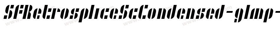 SfRetrospliceScCondensed-glmp字体转换
