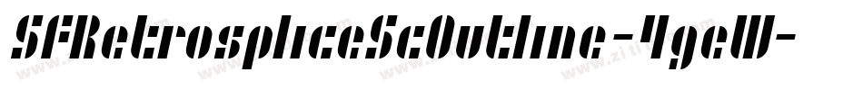 SfRetrospliceScOutline-4geW字体转换