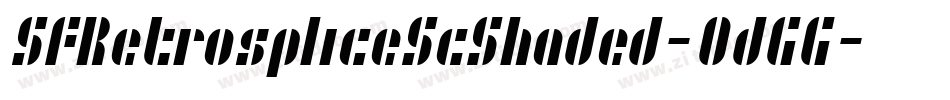 SfRetrospliceScShaded-0dGG字体转换