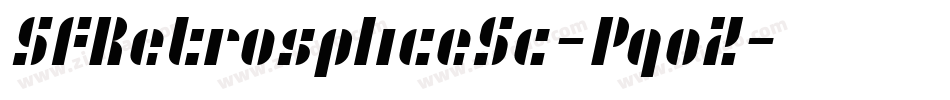 SfRetrospliceSc-PqoZ字体转换