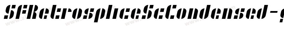 SfRetrospliceScCondensed-glmp字体转换