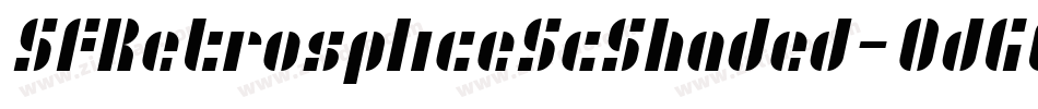 SfRetrospliceScShaded-0dGG字体转换