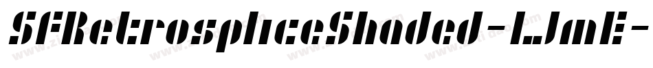 SfRetrospliceShaded-LJmE字体转换