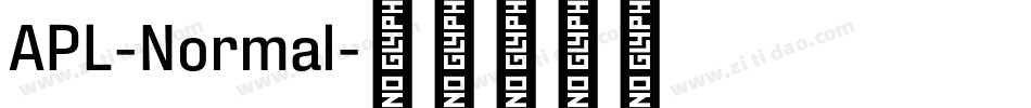 APL-Normal字体转换